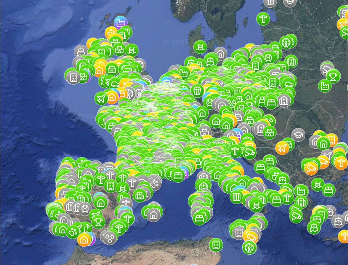 🇪🇺 Carte Urbex – Europe
