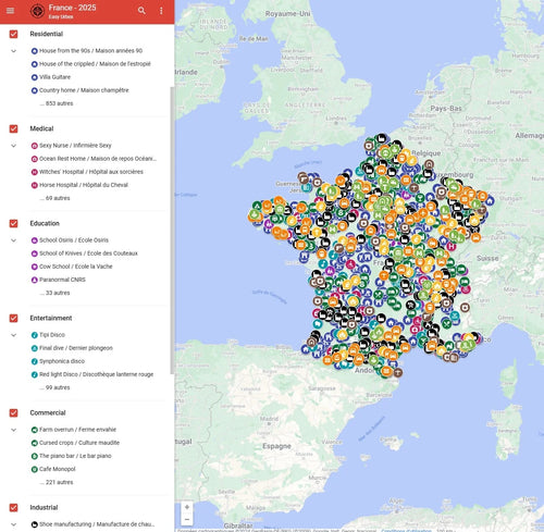 🇫🇷 Carte Urbex – France